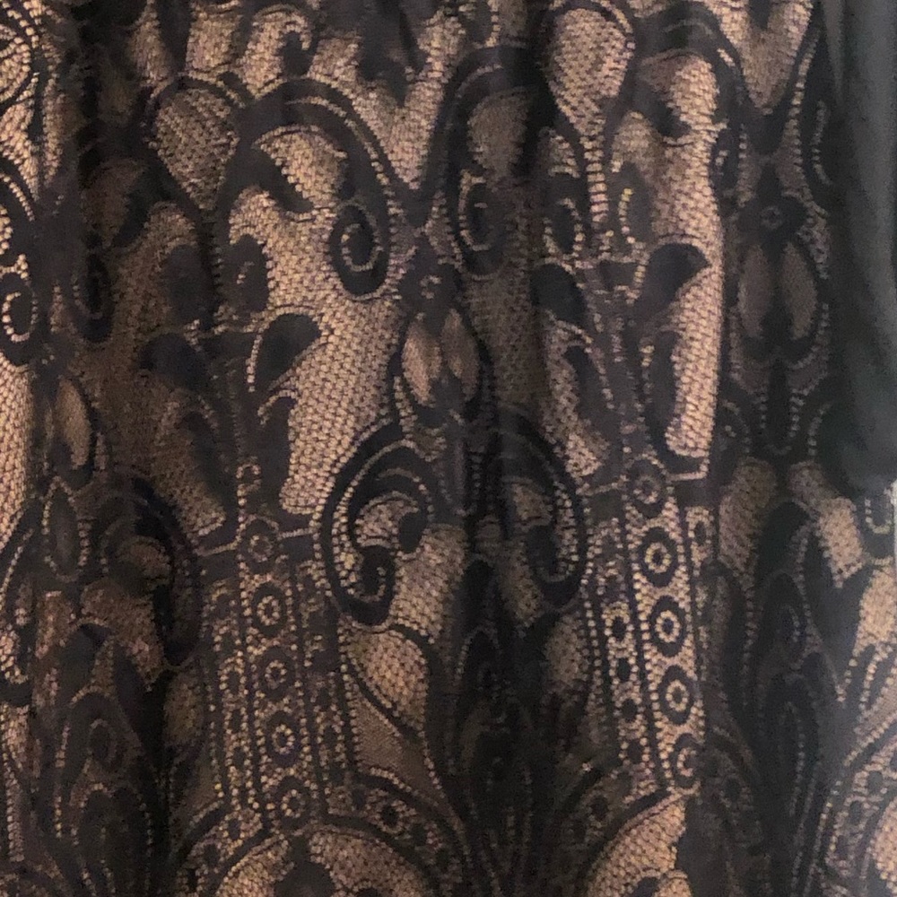Black lace Adrianna Papell party dress size 14. - Picture 3 of 6